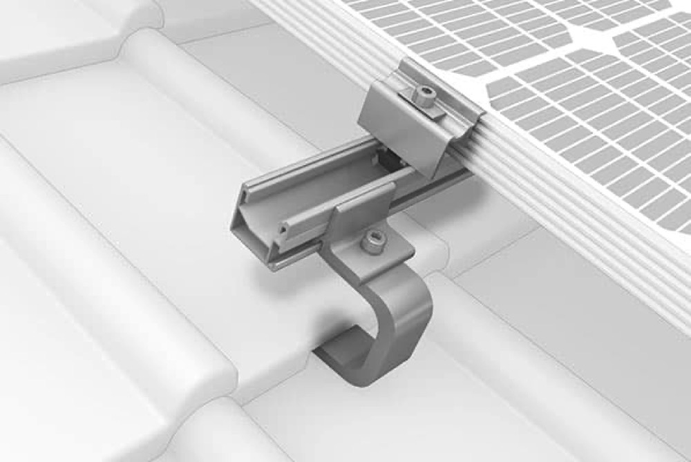 PV-Modulhalterung auf Ziegeldach – Montagesystem für Photovoltaikanlagen