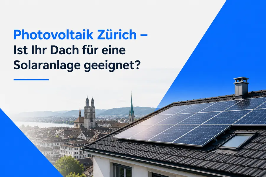 Photovoltaik Zürich Installation auf Wohnhaus