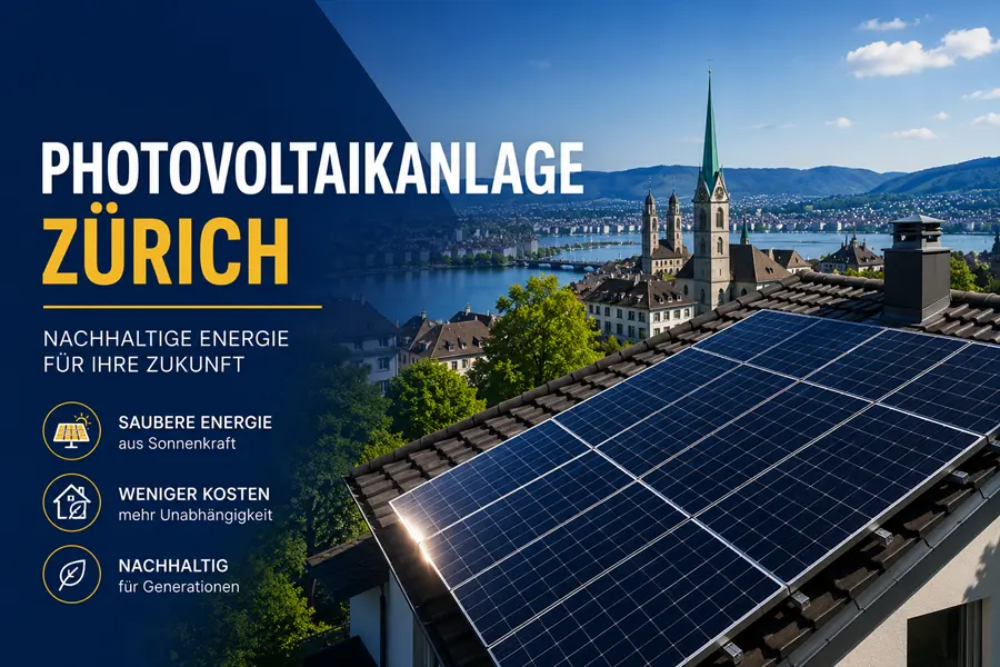Photovoltaikanlage Zürich auf Einfamilienhaus