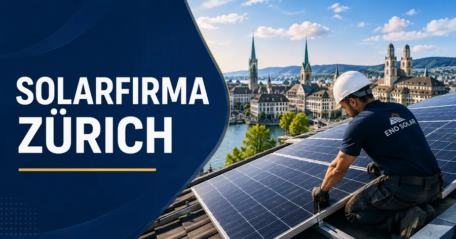 Solarfirma Zürich installiert moderne Photovoltaikanlage
