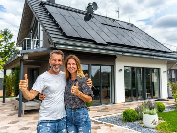 Einfamilienhaus mit Solaranlage - eno solar