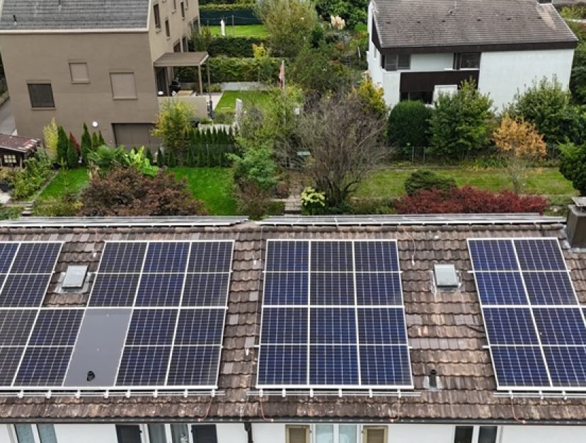 Solaranlage Einfamilienhaus Zürich – Photovoltaikanlage auf Schrägdach im Kanton Zürich