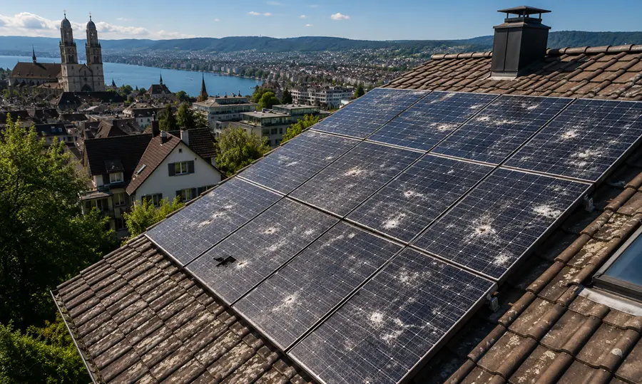 Solaranlage Hagelschaden melden – Dokumentation für die Gebäudeversicherung Zürich