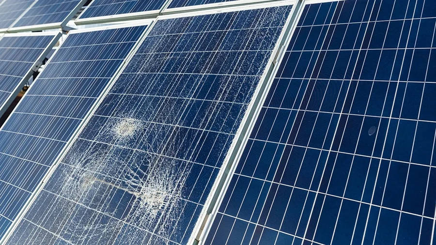 Umgang mit Hagelschäden an Solaranlagen - enosolar
