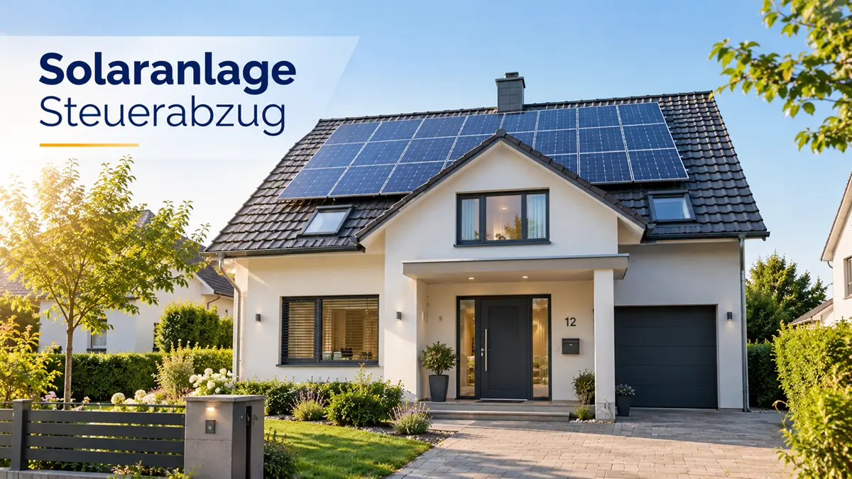 Solaranlage Steuerabzug Zürich – Einfamilienhaus mit Photovoltaikanlage