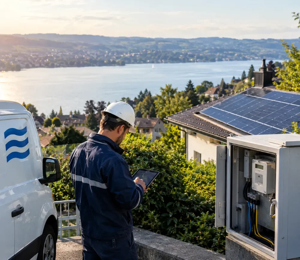 Werke am Zürichsee Fernwärmenetzausbau Zollikon